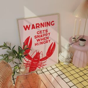 Snappy When Hungry Kitchen Print: A4