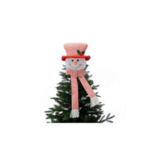 33cm plush red and white snowman tree topper