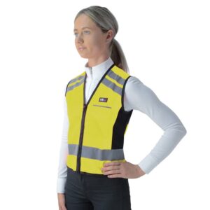 HyVIZ Waistcoat - Please Pass Wide & Slow - Yellow/Black - Medium